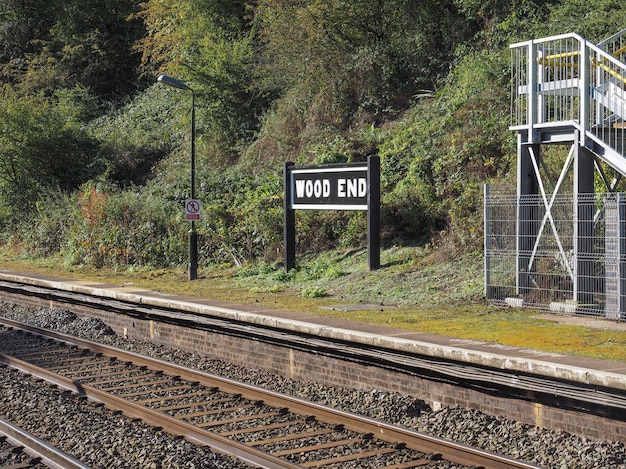 Photo wood end station in tanworth in arden