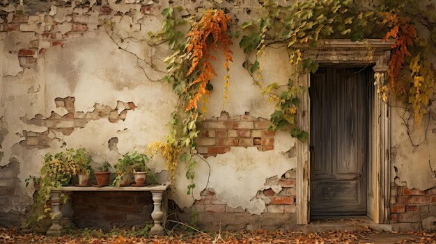 Wood farm house wall