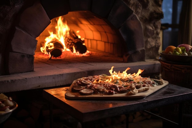 Wood Fired Oven Log Placement