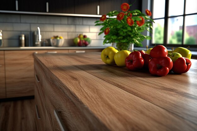 Wood kitchen Generated by AI