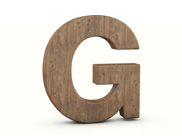 Wood letter G