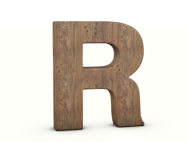 Photo wood letter r