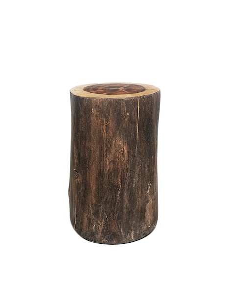 Wood log isolated on a white background