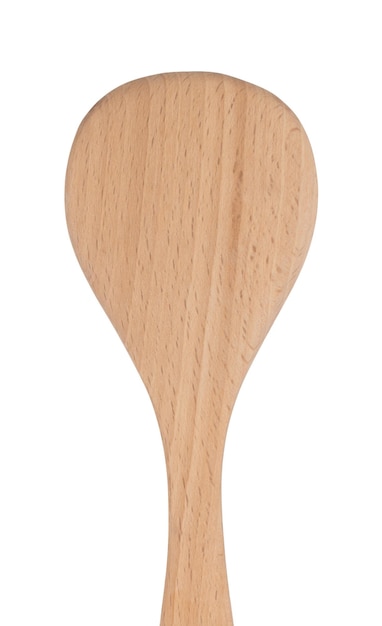 wood Paddle Spoon isolated on white background.