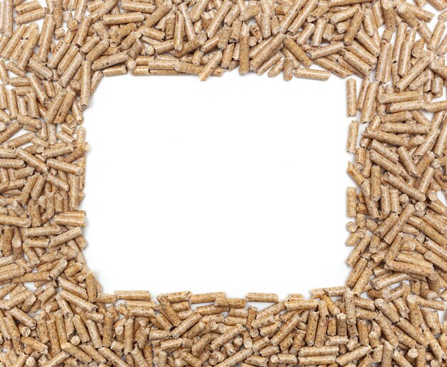 Wood pellets frame