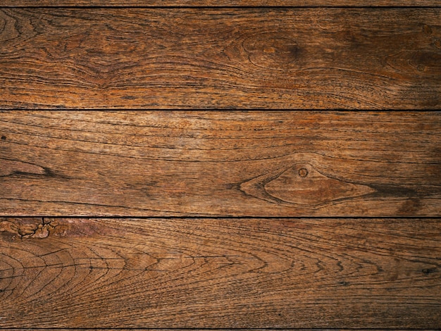 Wood plank texture for background Closeup grunge old brown wooden oak floor Empty vintage natural rustic wood top background dark tone