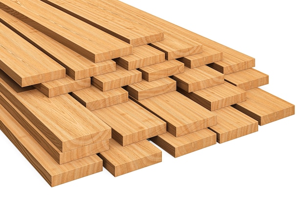 Wood planks 3d rendering