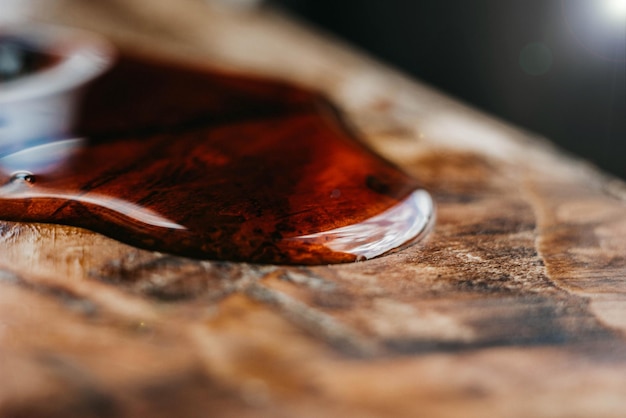 wood processing with epoxy varnish antique furniture restoration