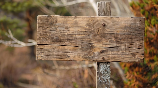 Foto segno in legno ia generativa