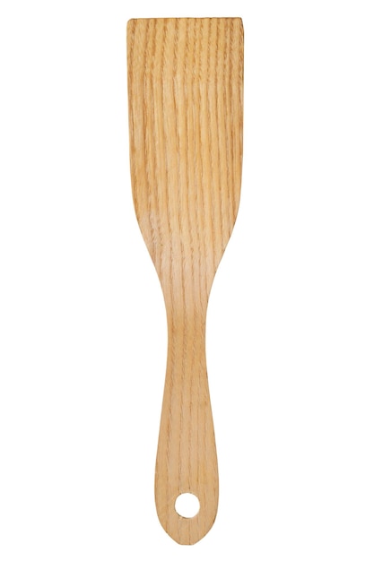 Wood spatula isolated