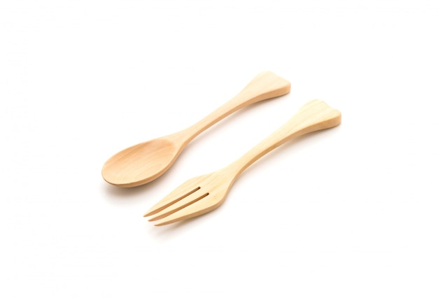 wood spoon and fork
