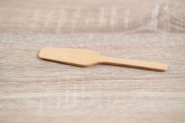 wood spoon for ice cream