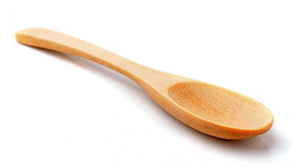 wood Spoon isolated on white