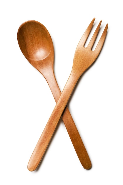 Wood spoon and knife