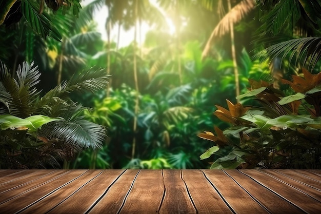 Wood table backdrop