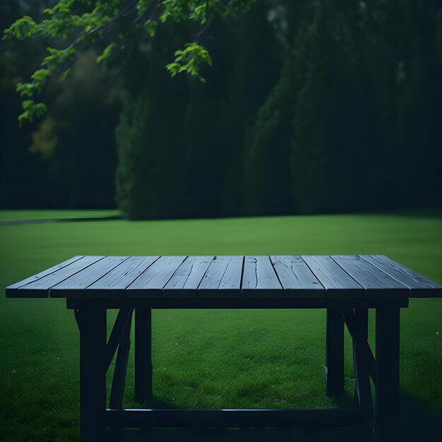 wood table outdoor