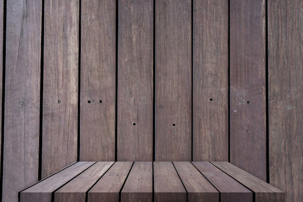 Wood table top or shelf with background