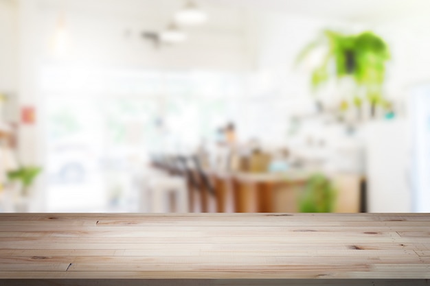 Photo wood table top with background