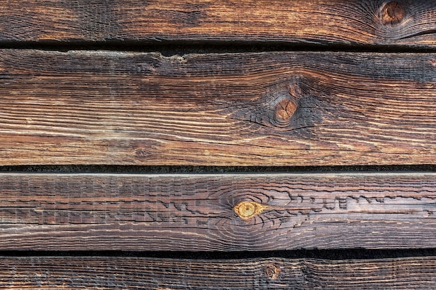 Wood texture wall decoration of an old village house