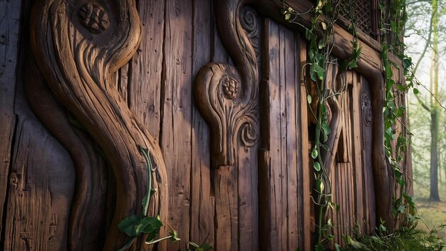 Wood wall