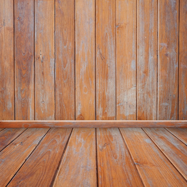 Wood walls and floor for background