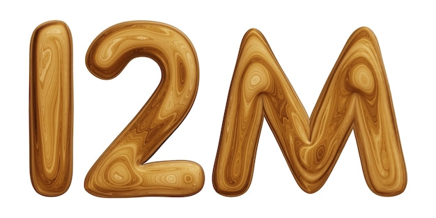 Wooden 12m for followers and subscribers celebration