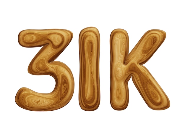 Wooden 31k for followers and subscribers celebration
