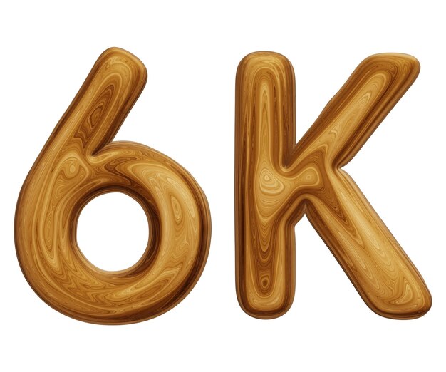 Wooden 6k for followers and subscribers celebration