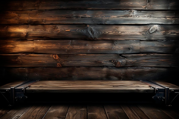Wooden background or texture Old wooden planks Vintage stylegenerative ai