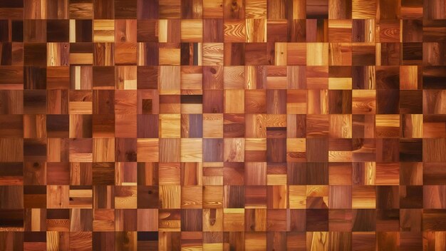 Photo wooden background with diffrent color of wooden parquet
