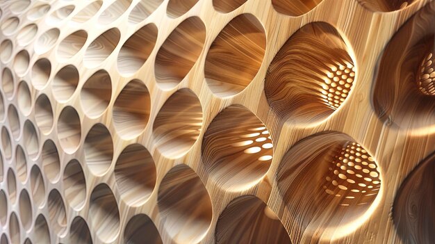 Wooden background with a pattern