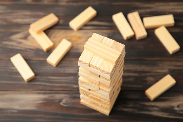 wooden balance game