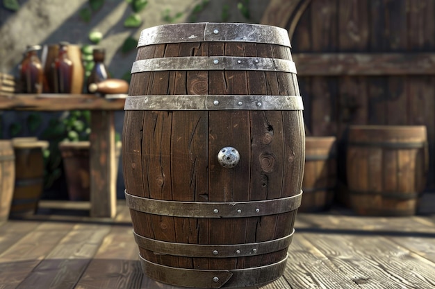 wooden barrel wooden barrel