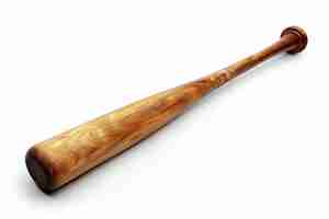 Photo a wooden baseball bat with the word  carved into it