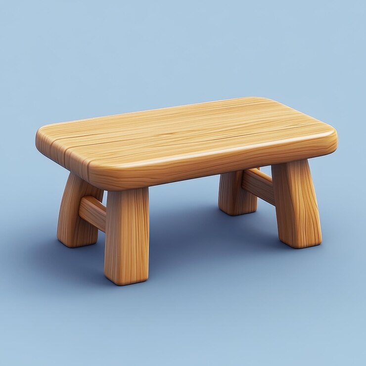 Photo wooden bench in minimalist interior design