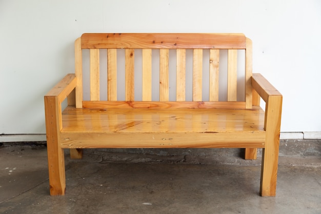 Wooden bench