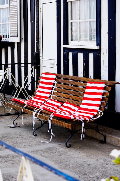 Wooden bench