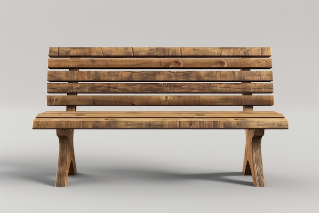 Photo wooden bench