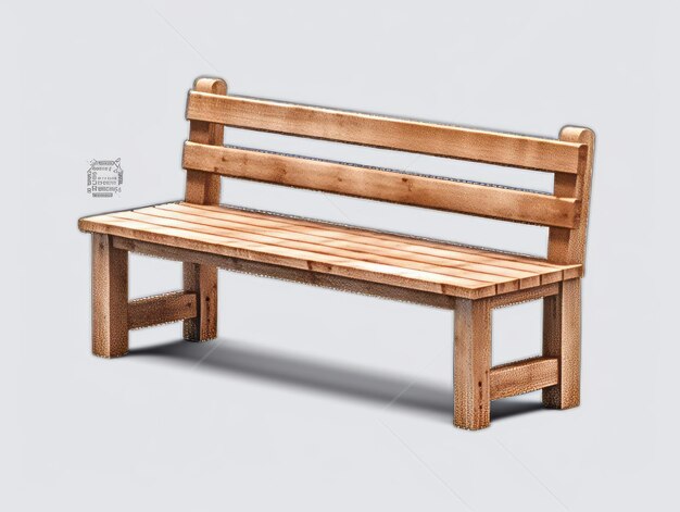 wooden bench