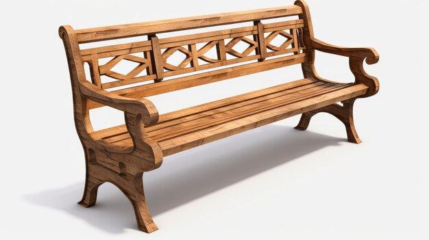 wooden bench