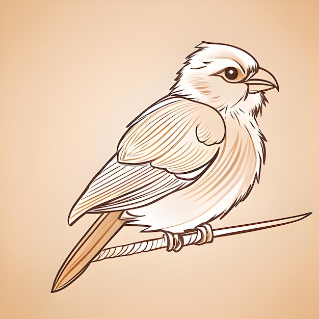 Wooden birds coloring pages