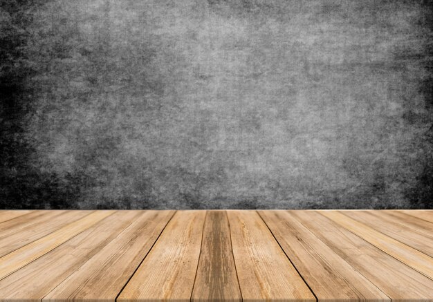 Wooden board empty grunge background