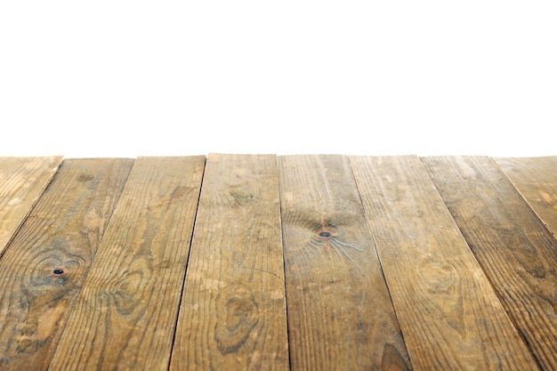 Wooden board on light background