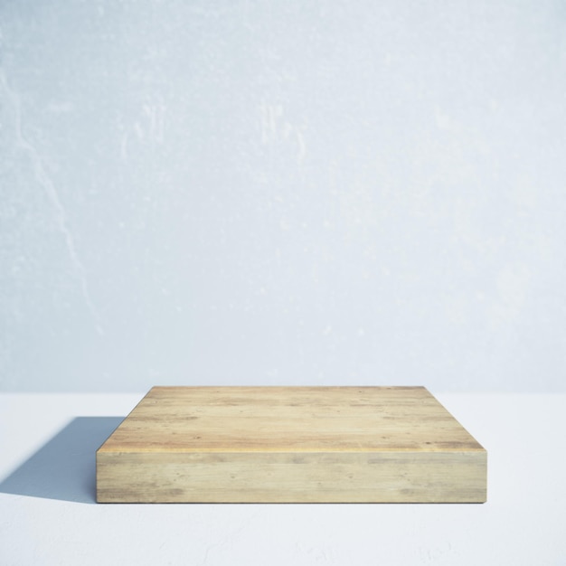 Wooden board presentation concept