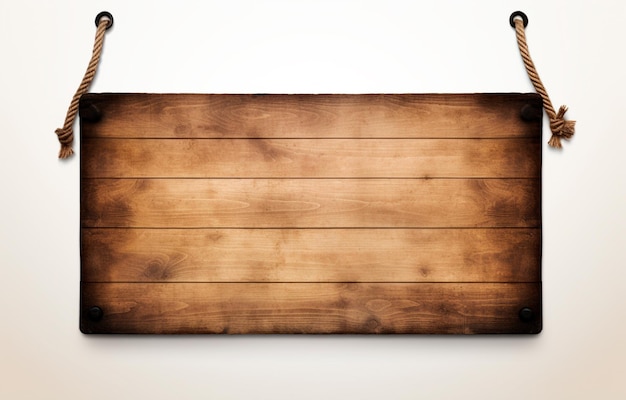 Photo wooden board with white background