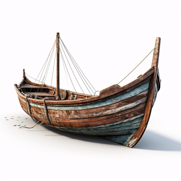 деревянная лодка на земле