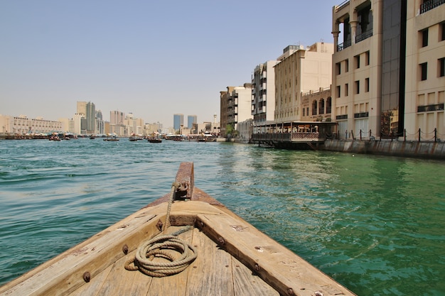 Wooden boats in Dubai