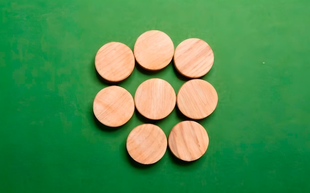 wooden box on isolated background