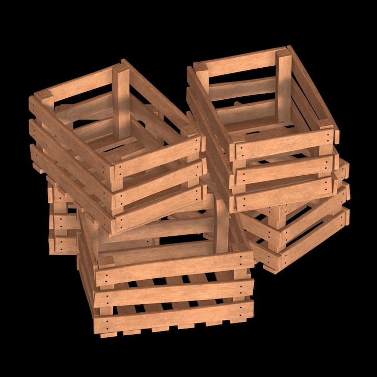 Photo wooden box for transportation and storage