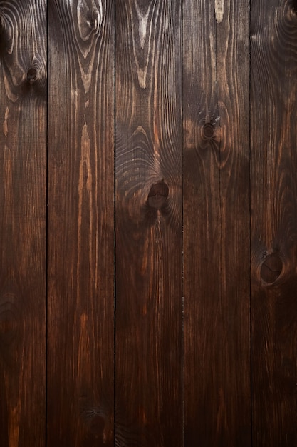 Photo wooden brown painted surface details